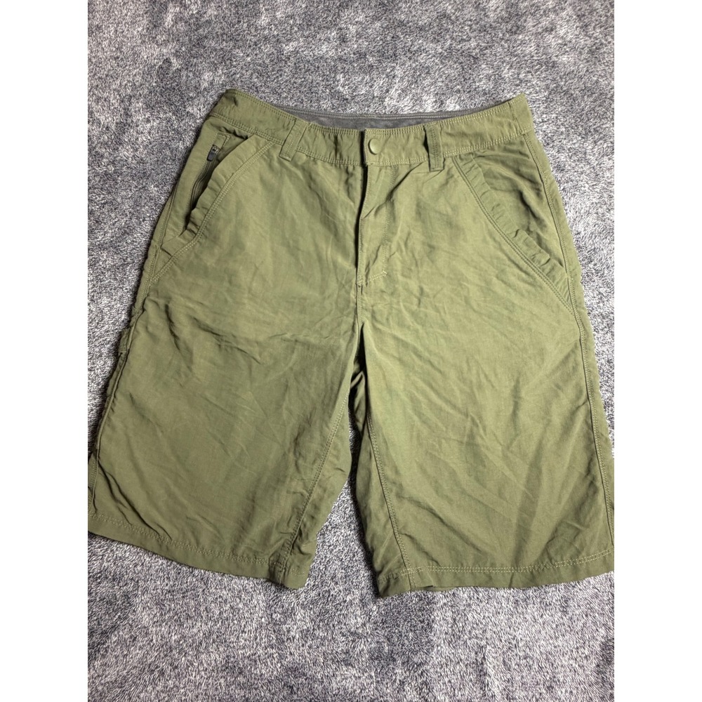NordicTrack Mens Dark Olive Green Cargo Shorts Size 30